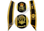 Golden Bullion Wire Blazer Fabric Crown Badges Sash